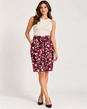 Banana Republic Floral Pencil Skirt Sz 4 NWT Moody Floral Workwear Garden